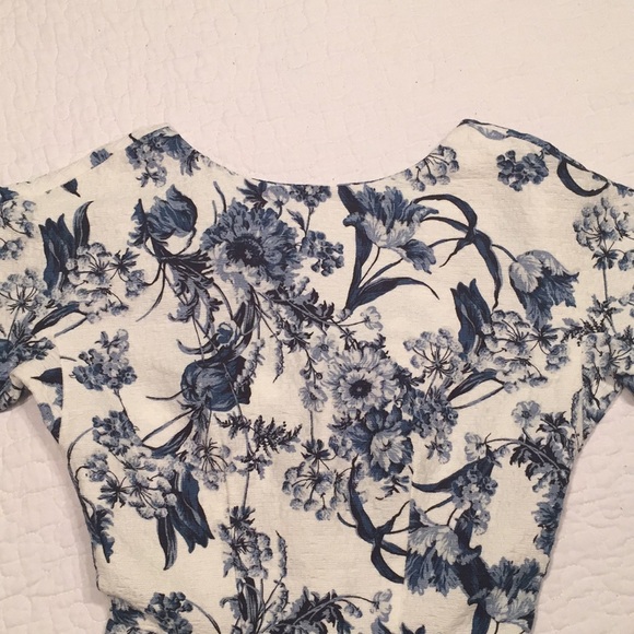 NWOT Sold Out ASOS - Wiggle Dress - Blue Floral - Picture 5 of 8